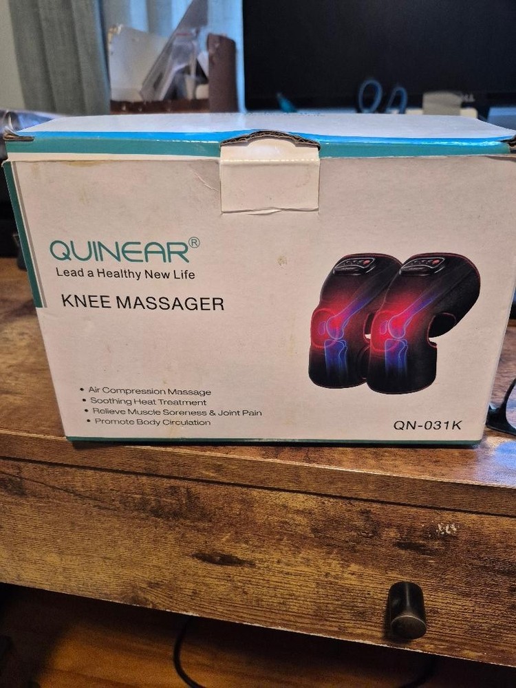 QUINEAR Knee Massager Pair- Air Compression Massage, Heat Treatment Never Used