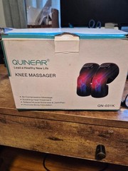 QUINEAR Knee Massager Pair- Air Compression Massage, Heat Treatment Never Used