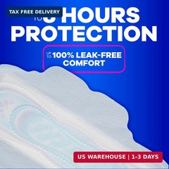 Always Ultra Thin Feminine Pads with Wings for Women, Size 1, Regular Absorbency