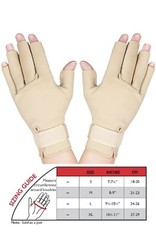 Therall Arthritis Medical Gloves, Half Finger for Pain Relief. Sz Sm * 83495