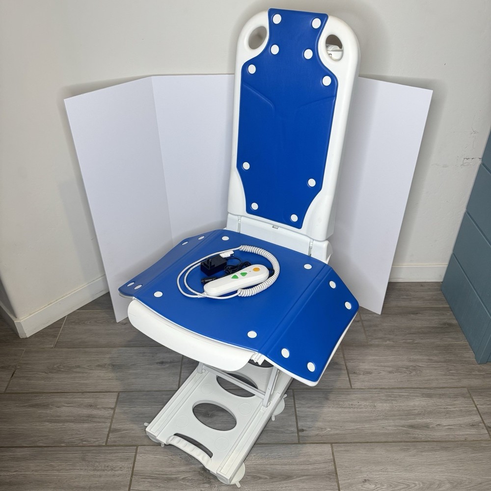 Jiecang Bath Lift Tub Seat Adjustable Chair JC35M3 w/ Hand Control & Charger EUC