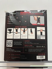 Welnove Upgraded Drop Foot Brace AFO Ankle Support Right & Left Black 2 Pack