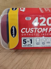 NEW Dr. Scholl’s CF420 Custom Fit Orthotic Inserts Dr Scholls CF-420 1 Pair 3/4