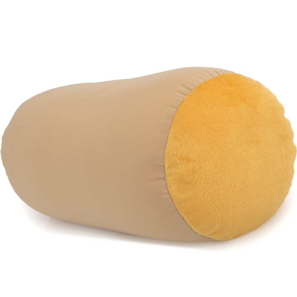 Microbead Bolster Pillow for Neck and Shoulder Support, Lightweight Cylindrical