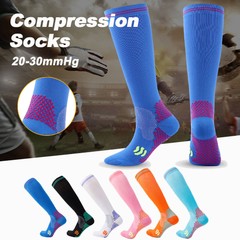 3 Pairs Soccer Socks, Sport Knee High Socks Calf Compression Athletic Socks