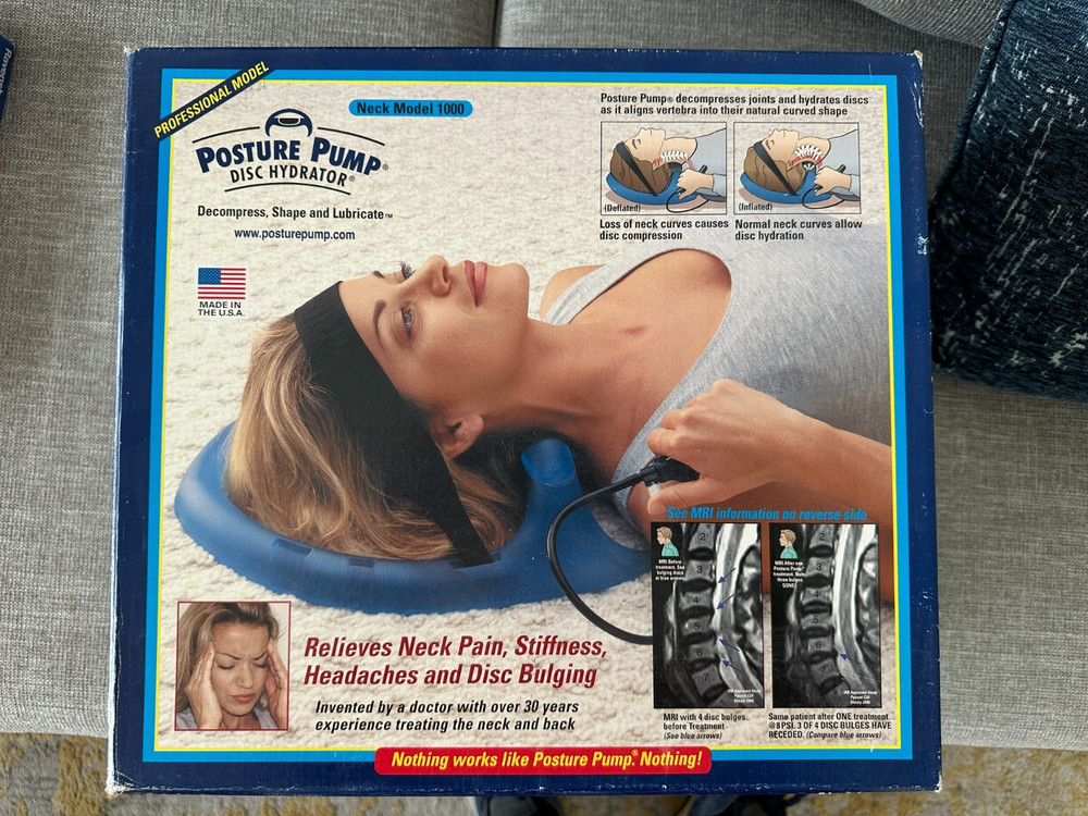 Posture Pump Disc Hydrator Model 1000 Standard Cervical Spine Neck Traction