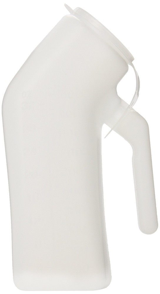 Grafco Male Urinal with Lid, 32 Oz/1000 ml Capacity, Medical Urine Bottle for…