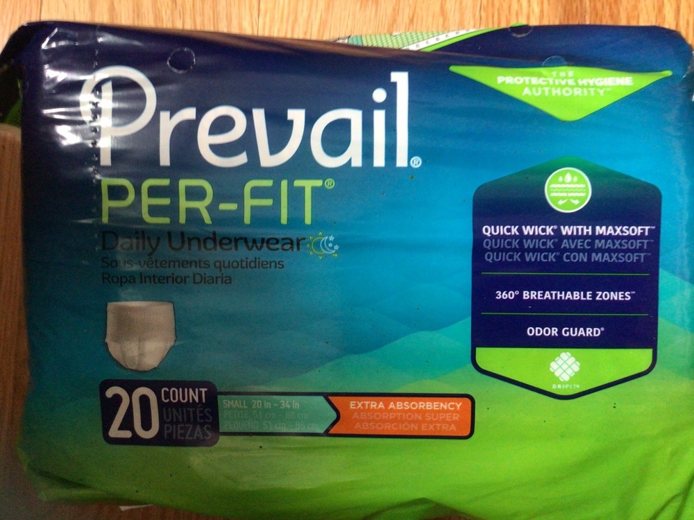 Prevail Per-Fit, Daily Underwear, extra absorbency, Small size, 20 count