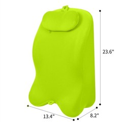 Bed Pillow Ergonomic Spinal Posture Support Cushion Memory Foam Green 23″Lx8″H