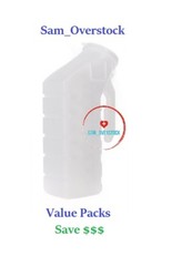 Deluxe Graduated Male Urinal W/ Clear cover lid 32oz./1000ml Value Packs Save $$