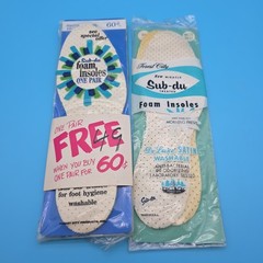 VINTAGE NOS SUB-DU FOAM INSOLES Men SIZE 10-11 Lot Of 3