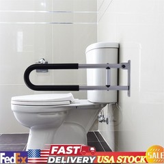 1pcs Folding Hinged Bathroom Rail Grab Bar Support Drop Down Handle Adjustabble