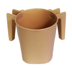 Ybm Home 4. inch Plastic Round Netilat Yadiyim Wash Cup for hand washing ba157