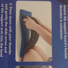Minoll Arch Spine & Back Stretcher-Relieve Back Pain-Easy to Use-NIB