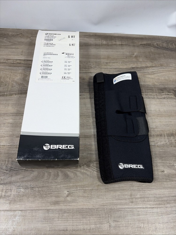 Breg 07072 Lateral Stabilizer, Right Knee Brace, Size Small, Neoprene, New
