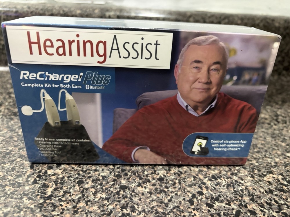 Hearing Assist Hearing Device HA-802 Bluetooth – Rechargeable Set! Brand New