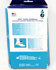 Med Spec ASO Ankle Stabilizer Brace, White, Large, Right or Left, Open Box