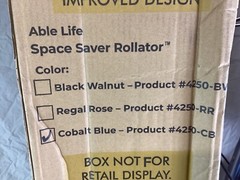 Able Life Space Saving Lightweight Folding Rollator in Cobalt Blue 4250-CB