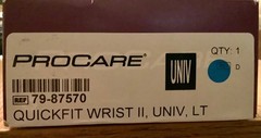 DJO PROCARE QUICKFIT WRIST II, UNIV, LT 79-87570 BLACK