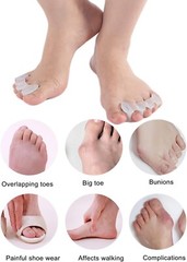 FOSVBEY 1-3 Pairs Toe Separators Toe Spacers for Women Men to Correct Bunion NEW