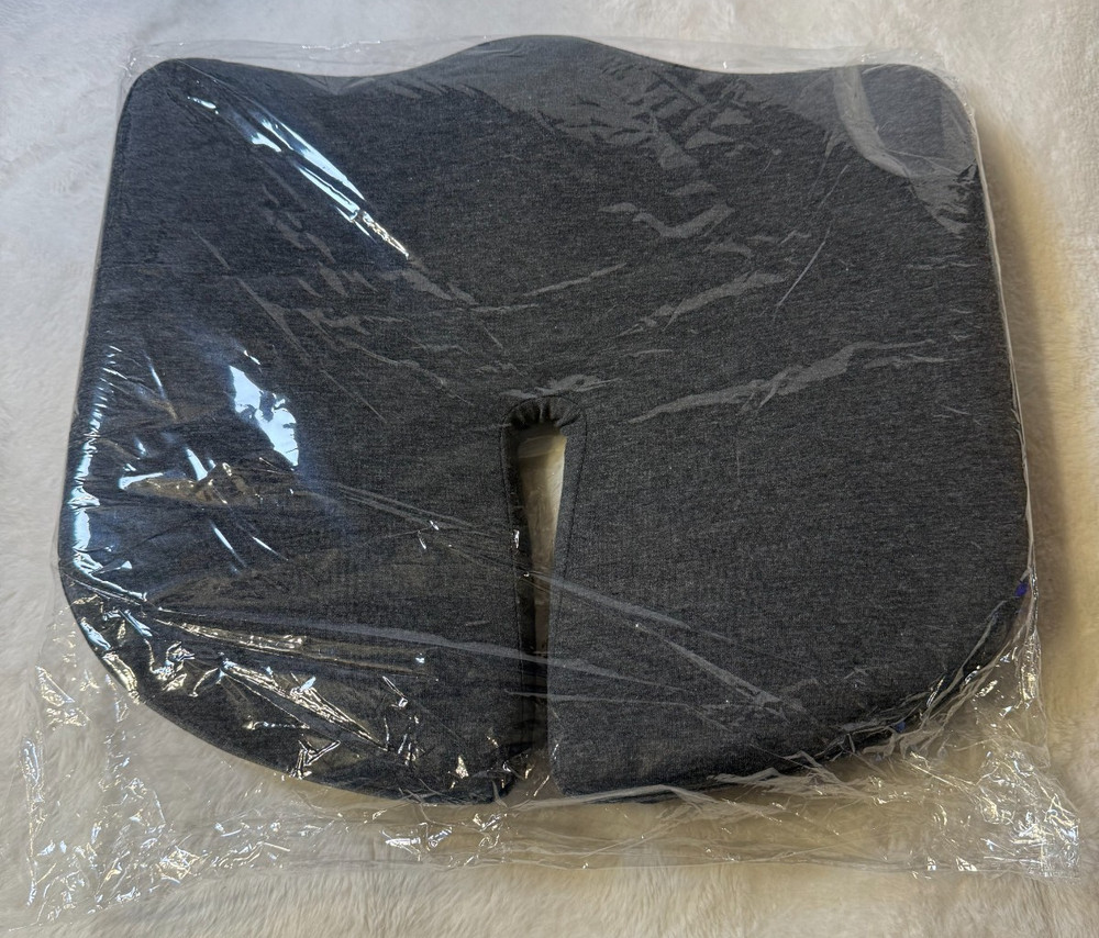 New Ergonomic Memory Foam Seat Cushion Dark Gray Approx. 15″ x 13″ Office, Car