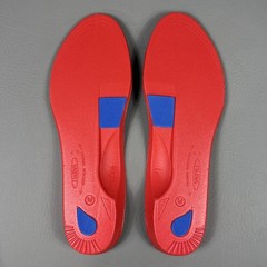 VASYLI CUSTOM Full length red HIGH DENSITY ORTHOTICS INSOLE ARCH SUPPORT Medium