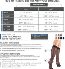 Truform Lites Ladies‘ Sheer Knee Highs Compression Support Stockings 15-20 mmHg