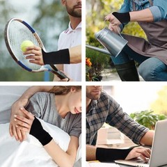 4pcs Wrist Thumb Support Compression Gloves Breathable Hand Injury Relief Gloves