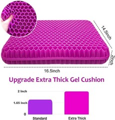 Gel Seat Cushion, Office Seat Cushion Chair Pads for Office Home Car Wheelcha…