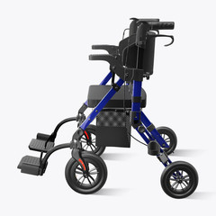 Z51 Rollator Walkers with Seat Blue