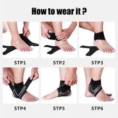 Ankle Brace Fitness Foot Sprain Support Bandage Achilles Strap Guard Protector
