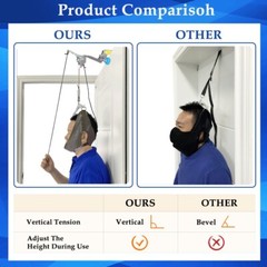 Neck Traction Stretching Arthritis Hammock Cervical Device Over Door Pain Relief