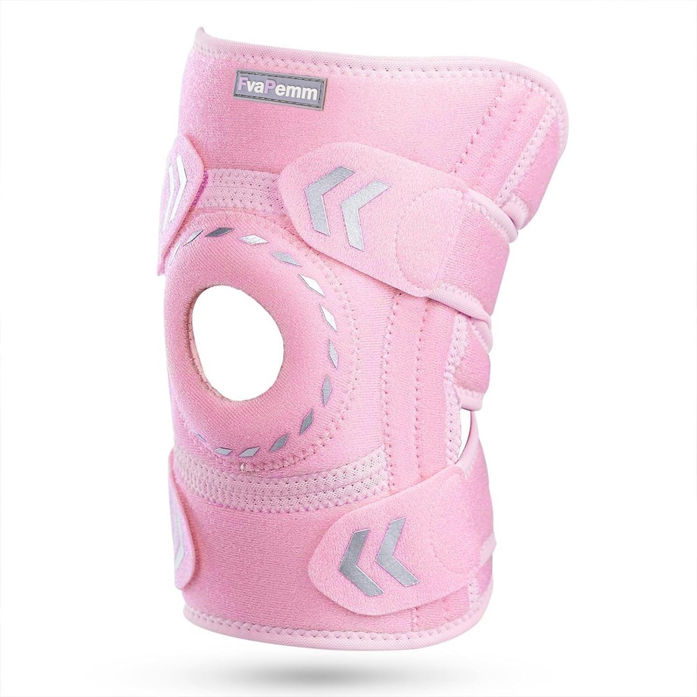 Knee Brace for Women Men-Knee One Size, Pink, Adjustable Support
