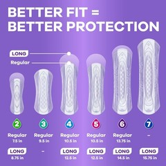 Always Discreet Incontinence & Postpartum Pad Regular Length Moderate Absorbency