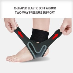 Lescenry Adjustable Ankle Brace for Men & Women (2-Pack, Large) – Breathable &