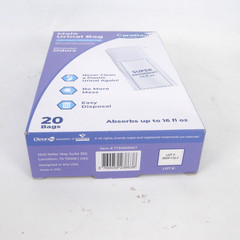 CareBag Medical Grade Super Absorbent Pad Male Urinal Bag 20 Pack