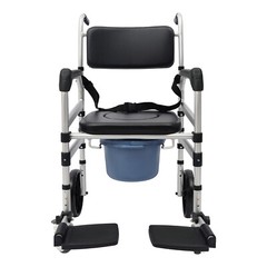 Adjustable Shower Chair Foldable Shower Chair w/Wheels Aluminum Alloy Height US