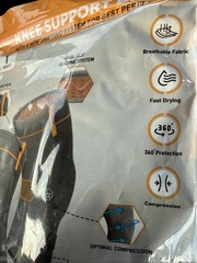 Bareflex Elite Knee Brace 2 Pack XX-Large Orange Premium Grip Support NEW