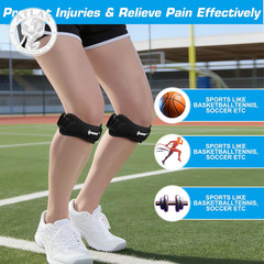 IPOW Patella Tendon Knee Strap 2 Pack Knee Pain Relief & Patella Stabilizer Knee