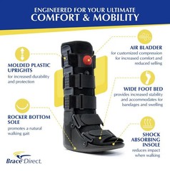 Air CAM Walker Fracture Boot Tall Full Medical Recovery, Protection Healing, L
