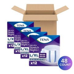 Tena ProSkin Overnight Incontinence Adult Diaper for Women & Men, Stretch Bri…