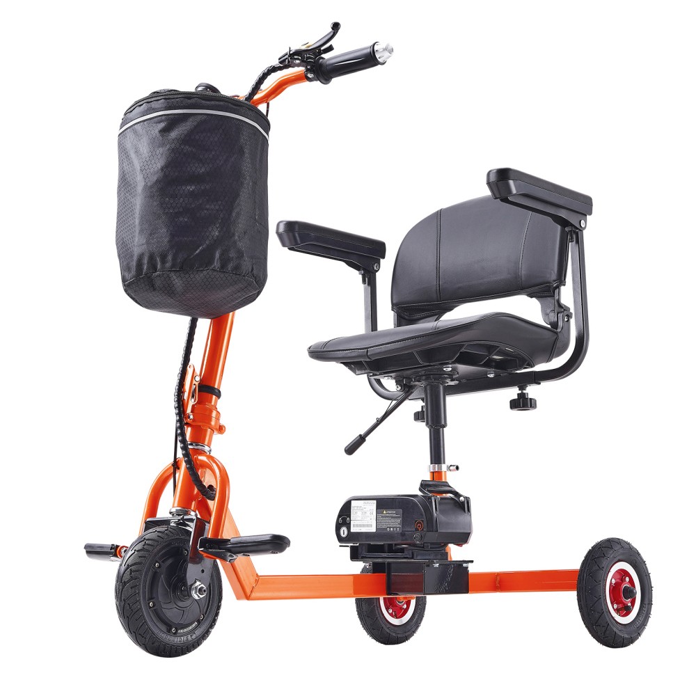 Foldable 3 Wheel Mobility Scooter for Seniors Portable Electric Powered Scooters