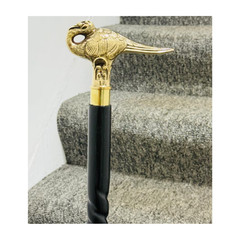 Antique Style Handle Hercule Poirot Swan Brass Walking Stick best Gift item