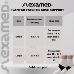 FlexaMed Neoprene Adjustable Arch and Plantar Fasciitis Support Wraps