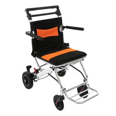 Folding Wheelchair Seniors Portable Travel Transport Wheel Chair 160kg/352.74lb