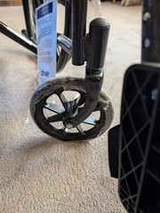 Drive Medical Silver Sport 1 Folding Transport Wheelchair Lightweight Mobility