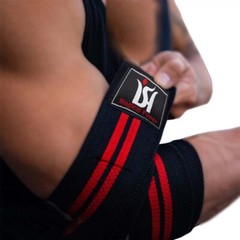 Elastic Elbow Arm Support Sleeve Brace Grip Straps Wrap Gym Power Weight lifting