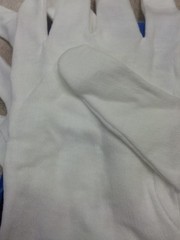 2 Pairs Cara 100% Dermatological Cotton Gloves Medium Sizes 7.5-8.5 Free Shiping