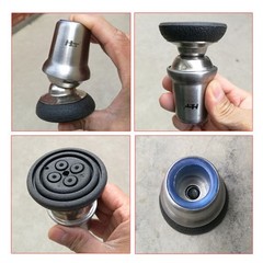 Walking Cane Stick Tips Universal Swivel Rubber Stainless Steel 19mm Inner