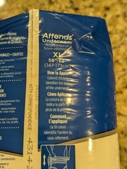 Attends Regular Absorbency Underwear APV40 14 ct size XL (58-68″)